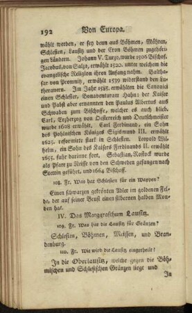 IV. Das Marggrafthum Lausitz.