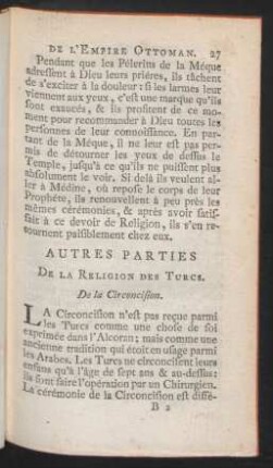 Autres Parties De La Religion Des Turcs.