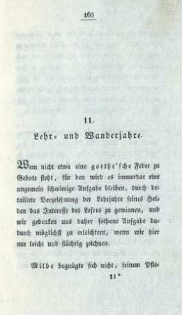 11. Lehr- und Wanderjahre