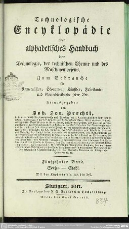[Hauptbd.] 15: Sensen - Stahl. Mit den Kupfertafeln 353 bis 375