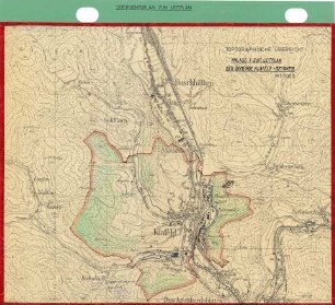 Leitplan der Gemeinde Klafeld, Anlage 1, topographische Ansicht