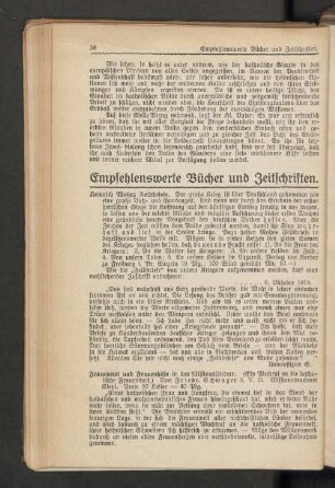 Empfehlenswerte Bücher und Zeitschriften