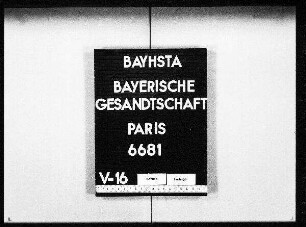 Die Übersendung des französischen Gesetzes über die sog. sekundären Eisenbahnen