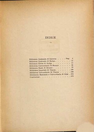 Una visita ad alcune biblioteche della Svizzera, della Germania e dell'Austria : Estr. dalla Rivista delle Biblioteche. IV, N 39 - 42