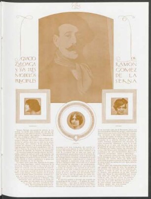 Ignacio Zuloaga y sus tres modelos principales
