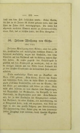 56. Johann Wolfgang von Göthe. (Geb. 1749.)