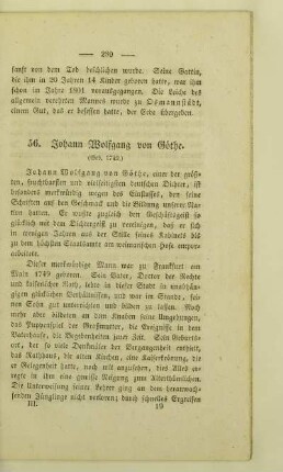 56. Johann Wolfgang von Göthe. (Geb. 1749.)