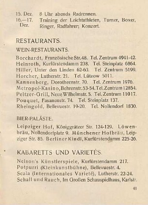 Restaurants