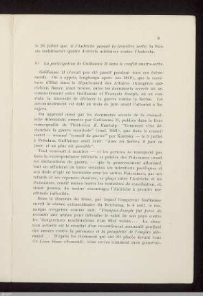 3) La participation de Guillaume II dans le conflit austro-serbe