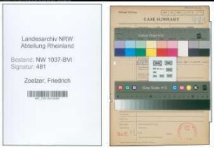 Entnazifizierung Friedrich Zoelzer , geb. 30.12.1915 (Bankkaufmann)