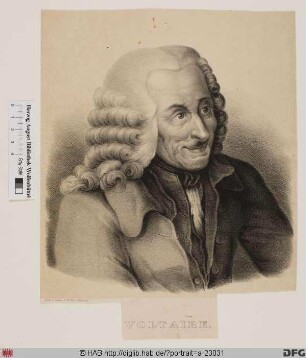 Bildnis Voltaire (eig. François-Marie Arouet)