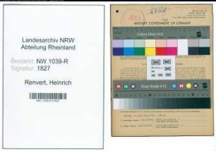 Entnazifizierung Heinrich Renvert , geb. 12.04.1894 (Kaufmann)