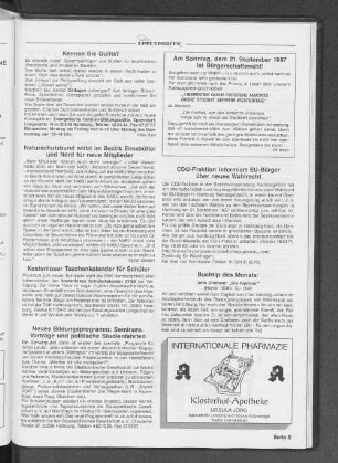 CDU-Fraktion informiert EU-Bürger über neues Wahlrecht