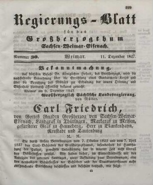 Nr. 30 : 11. Dezember 1847