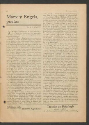 Marx y Engels, poetas