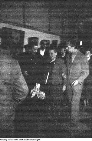 Prof. Otto Nagel, Präsident des Ausstellungskomitees der 3. Deutsche Kunstausstellung Dresden, Frühjahr 1953