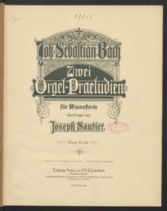 Zwei Orgel-Praeludien
