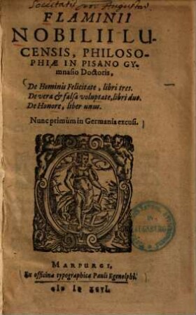 De hominis felicitate : libri tres