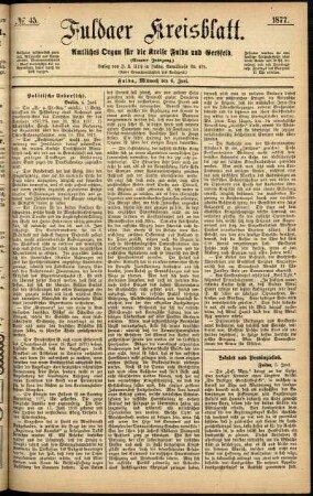 Ausgabe vom Mittwoch, den 06. Juni 1877.