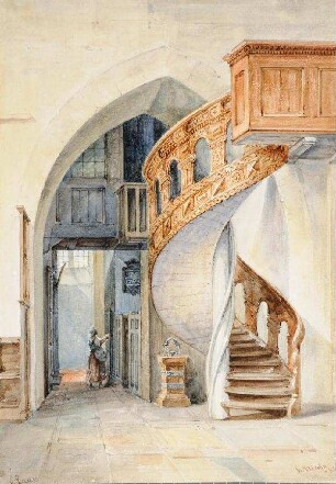 Wendeltreppe in der Kieler St. Nikolaikirche