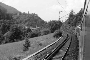 Hornberg: Schwarzwaldbahn mit Burg