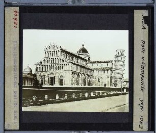 Pisa, Dom,Pisa, Schiefer Turm : Ansicht von Piazza dei Miracoli aus