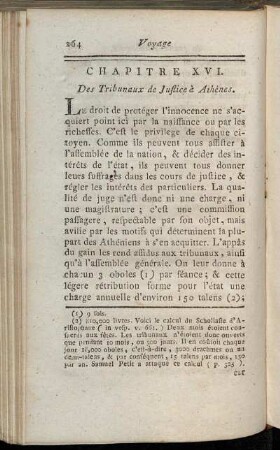 Chapitre XVI. Des Tribunaux de Justice à Athènes.