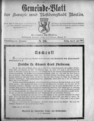 1913,28: No. 28, 13. Juli 1913