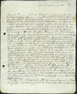 Brief von Albrecht Wilhelm Roth an Friedrich Julius Voigt