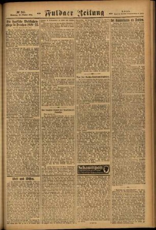 Zweite Ausgabe vom Sonntag, den 19. Oktober 1924.