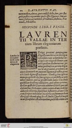Lavrentii Vallae in tertium librum elegantiarum