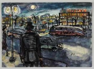 [Straße am Abend]