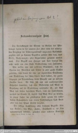 Sechsundzwanzigster Brief