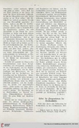 37: Ueber die Proportionen der Kirchenstühle