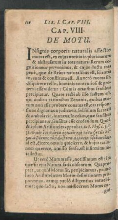 Cap. VIII. De Motu