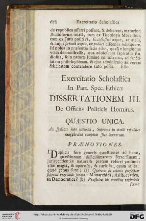Exercitatio Scholastica