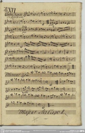 16. Anonymus, Contredanses, D-Dur