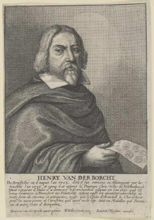 Bildnis des Henricus van der Borcht