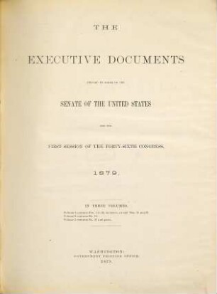 Senate documents. [322.] 1879/80, Vol. 2 = Congress 46, Sess. 1