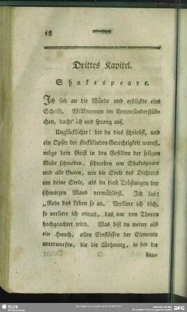 Drittes Kapitel. Shakespeare