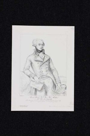 Bildnis des Marie Paul Rosh Yves-Gil Mottier de la Fayette