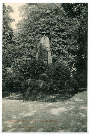 Wernigerode. Kriegerdenkmal
