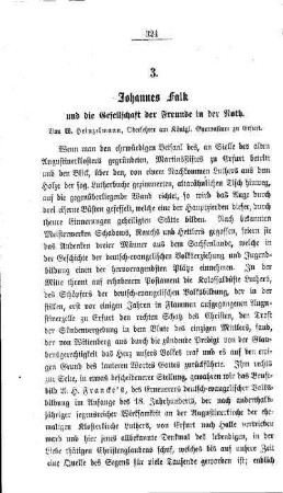 Johannes Falk und die Gesellschaft der Freunde in der Noth