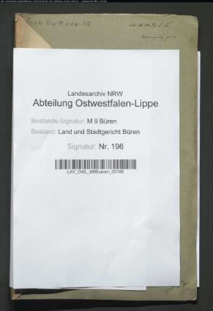 Erblasser: Menne, Franz, geb. null: