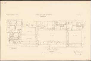 Hauptbahnhof Barmen: Grundriss Keller 1:100