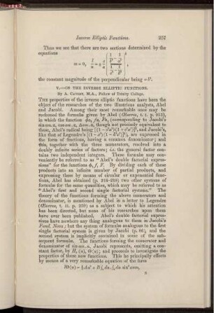 V. On the inverse elliptic functions.