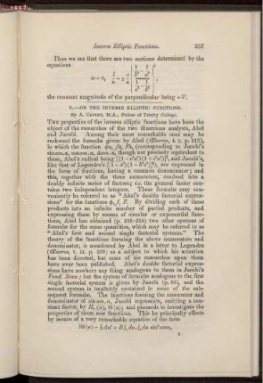 V. On the inverse elliptic functions.