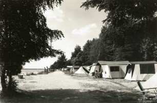 Groß Särchen. Knappensee, Zeltplatz zwischen Koblenz und Knappenrode