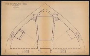 Haus des Rundfunks, Berlin-Charlottenburg: Grundriss 3. OG 1:100
