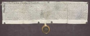 Gültbrief von Klaus Stöcklin und seiner Frau Appolonia von Berghausen gegen die geistliche Verwaltung Durlach